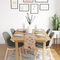 Blackout Polyester L1 Orange Table Runner (Pack of 1)