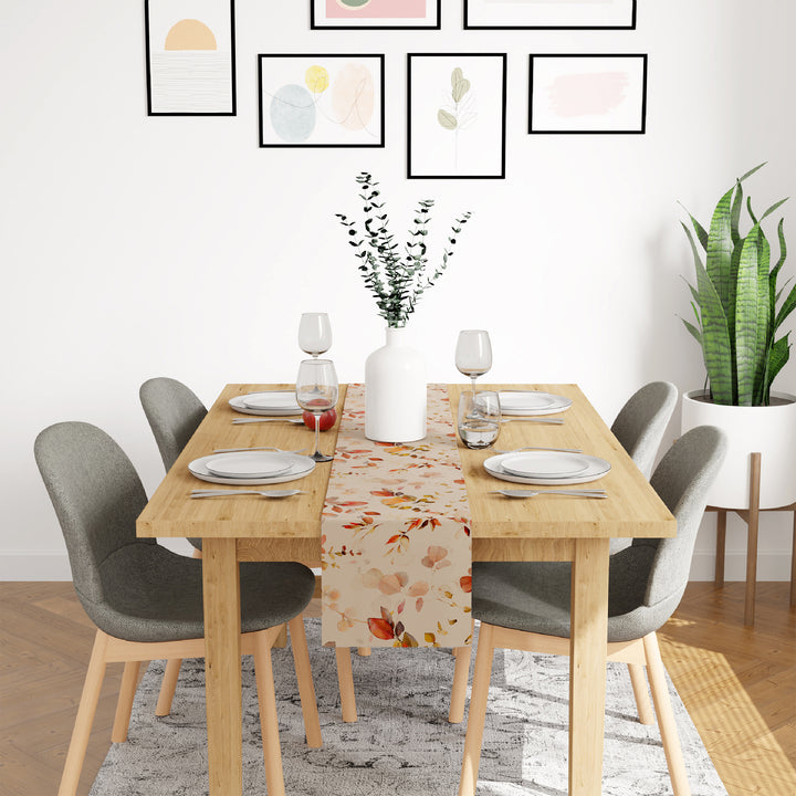 Blackout Polyester L1 Orange Table Runner (Pack of 1)