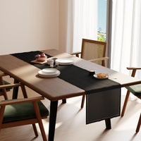 Cotton Black Table Runner (Pack of 1)