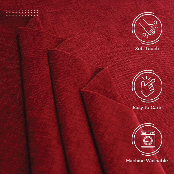 Chenille Textured Fabric Decorative Soft Rich Cloth with Plain Colours for Sofa, Furnishing, Upholstery, Curtains, Cushions and Craft - 39"x54"/100x137 cm