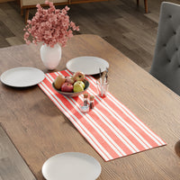 RC Yarn-Dyed Franca Orange Stripes Table Runner (Pack of 1)