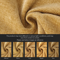 Chenille Solid Mustard Cushion Cover (Pack of 1)