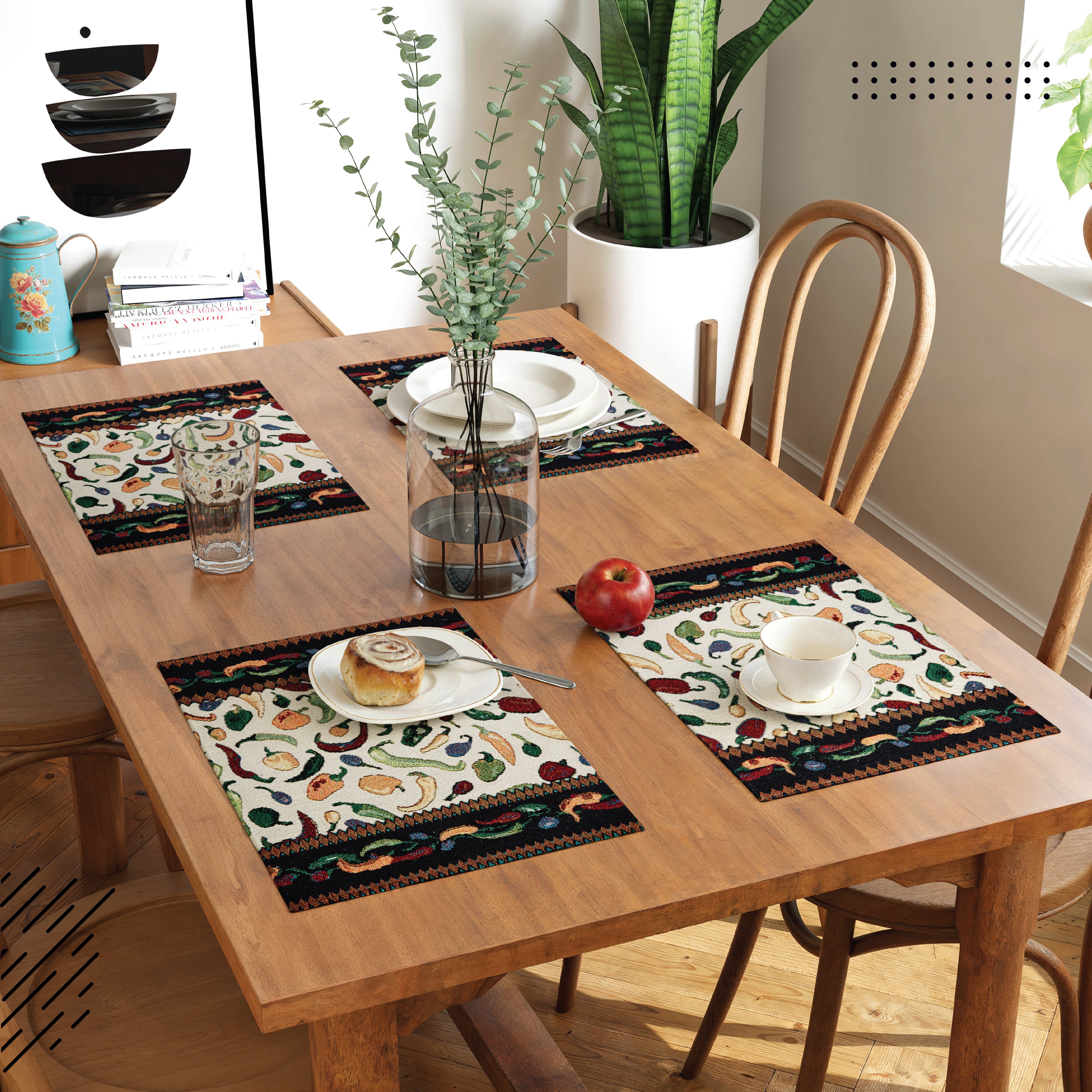 Cotton Chilies Placemat (Pack of 4)