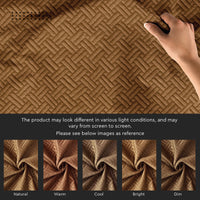 Quilted Polyester Fabric Brown Fabric