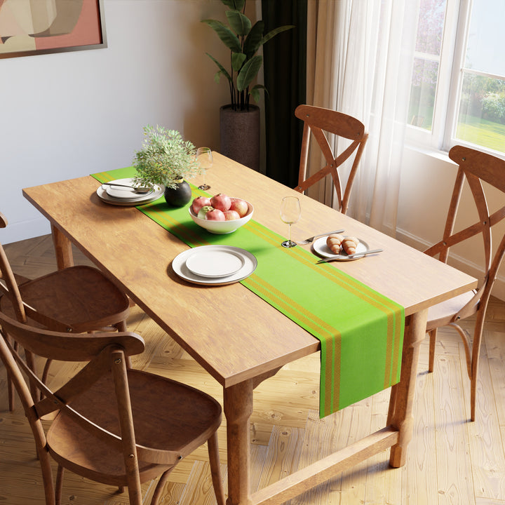 Cotton Sage & Off White Table Runner (Pack of 1)