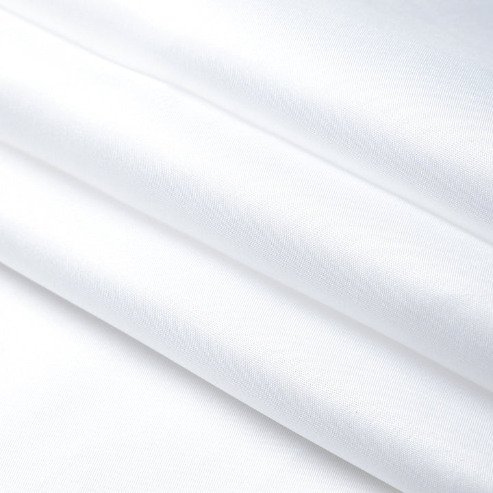 Polyester Solid White Fabric 1 Meter