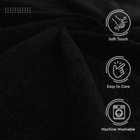 Chenille Textured Fabric Decorative Soft Rich Cloth with Plain Colours for Sofa, Furnishing, Upholstery, Curtains, Cushions and Craft - 39"x54"/100x137 cm