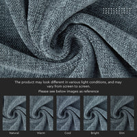 Chenille Solid Denim Cushion Cover (Pack of 1)