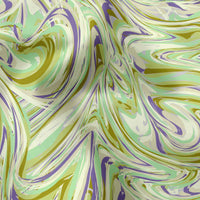 Blackout Polyester Marble Lime Fabric 1 Meter