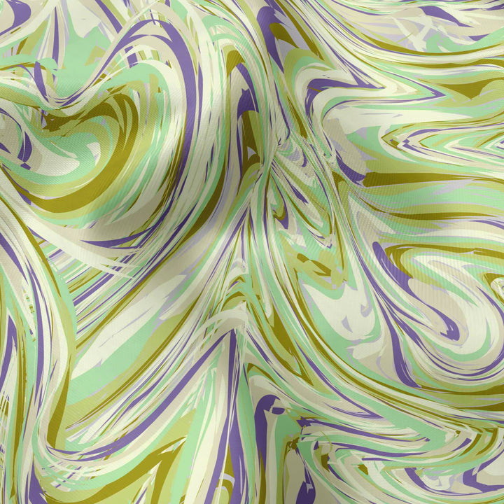 Blackout Polyester Marble Lime Fabric 1 Meter