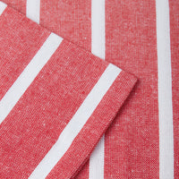 Cotton Roma Red Stripes Cushion Cover (Pack of 2)