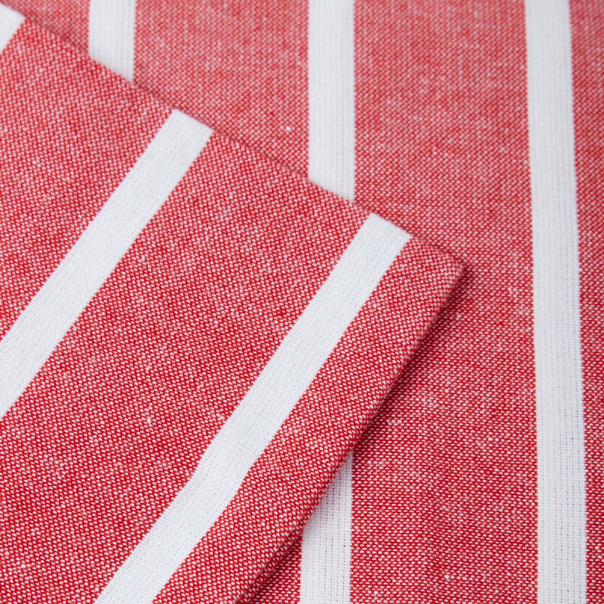 Cotton Roma Red Stripes Cushion Cover (Pack of 2)