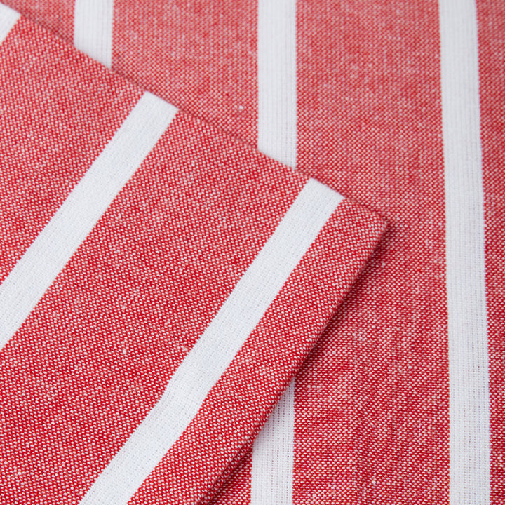Cotton Roma Red Stripes Cushion Cover (Pack of 2)