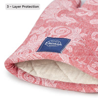 Cotton Red Oven Gloves (Pack of 2)