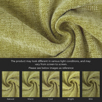 Chenille Solid Olive Cushion Cover (Pack of 1)