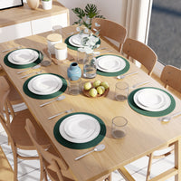 Cotton Dark Green Placemat (Pack of 6)