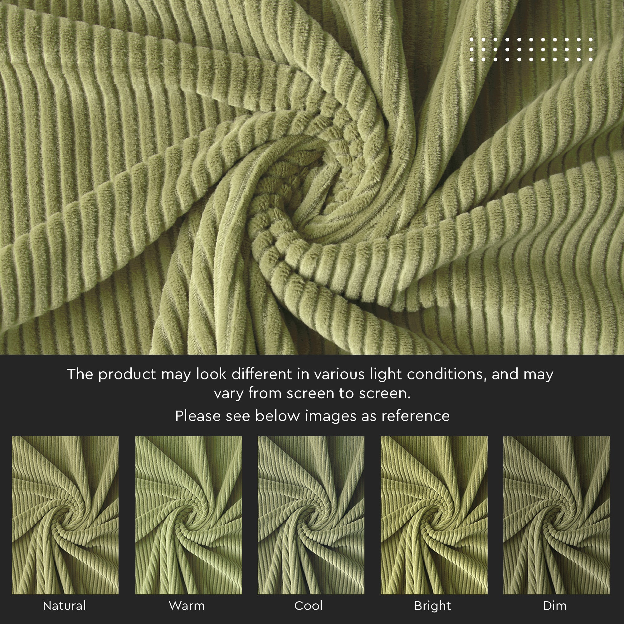 Corduroy Sage Cushion Cover (Pack of 2)