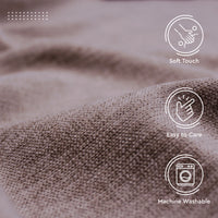 Chenille Textured Fabric Decorative Soft Rich Cloth with Plain Colours for Sofa, Furnishing, Upholstery, Curtains, Cushions and Craft - 39"x54"/100x137 cm