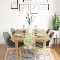 Water Repellent Polyester Pineapple Table Runner (Pack of 1)