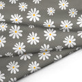 Grey Daisy Fabric (Pack of 1)