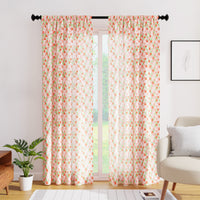 Polyester Triangles Tomato Curtain (Pack of 2)