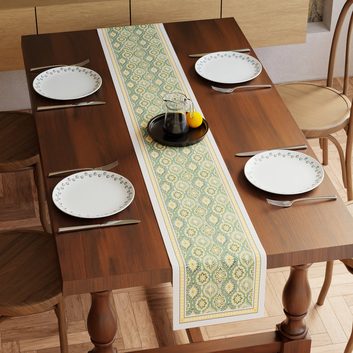 Cotton Sage-03 Table Runner (Pack of 1)