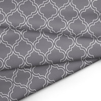 20s Sheeting Grey Tiles Fabric (1 Meter)