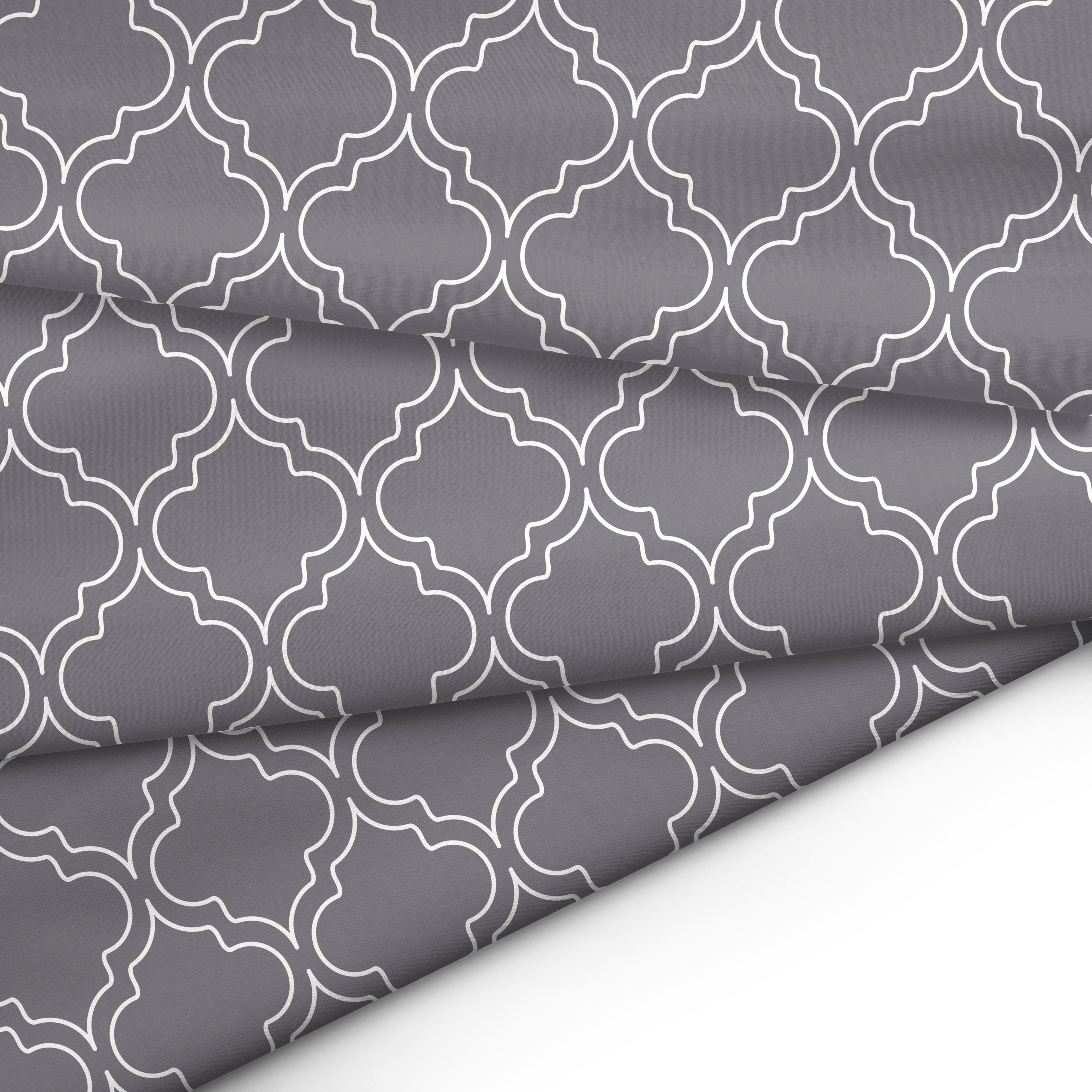 20s Sheeting Grey Tiles Fabric (1 Meter)