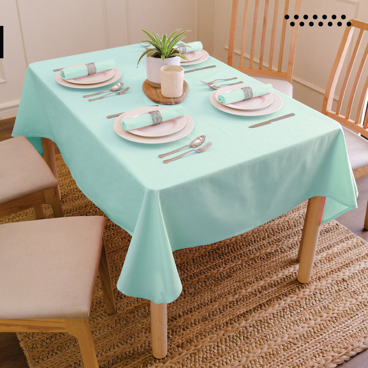 Cotton Egg Blue Table Cloth (Pack of 1)