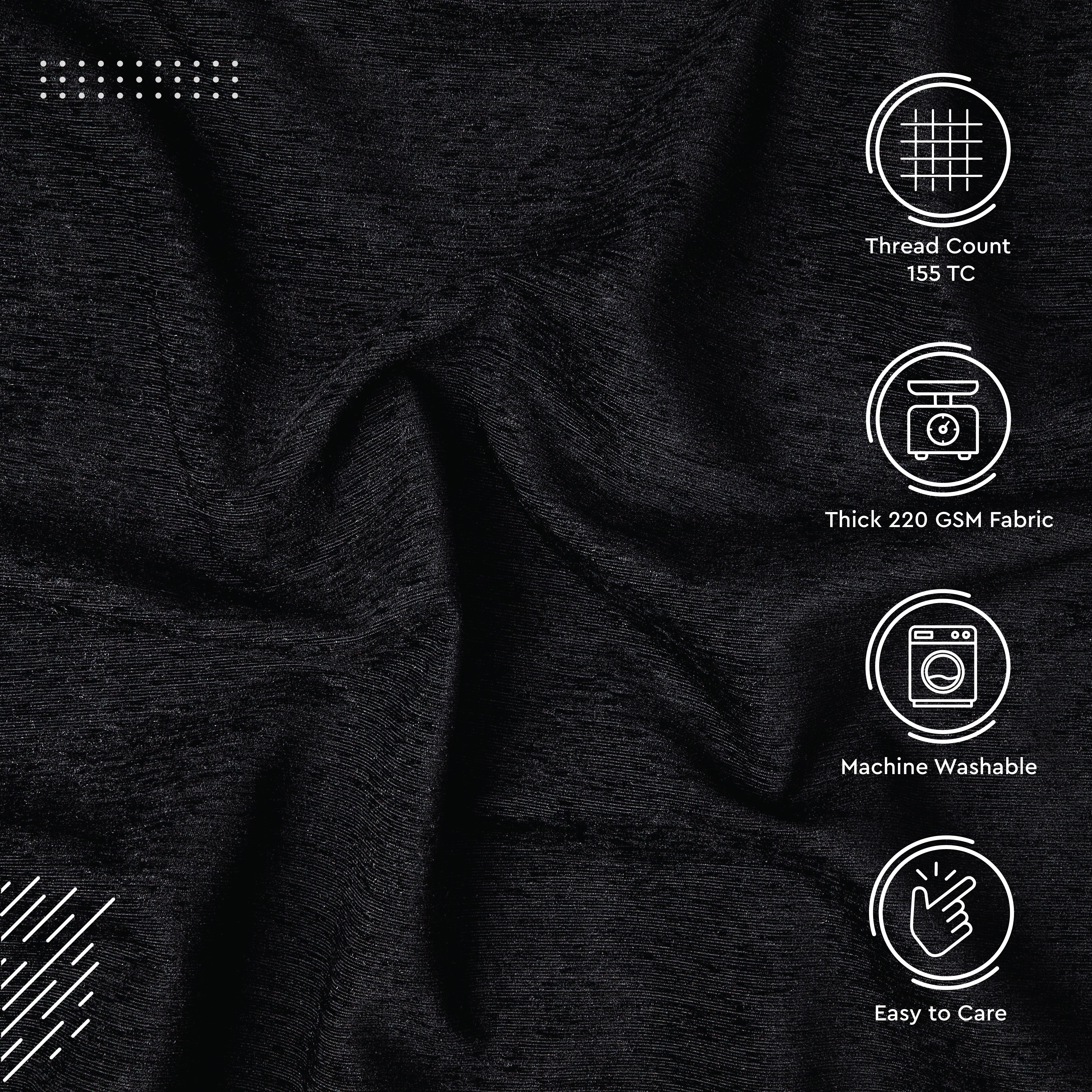 Moshi Black Fabric1 Meter