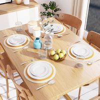 Cotton Yellow & Off White Placemat (Pack of 4)
