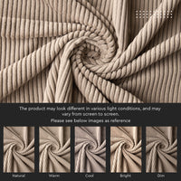 Corduroy Fabric by the Meter, 59" Wide Premium 238 GSM Polyester Upholstery & Sewing Material, Soft Ribbed Fabric for Sofa/Cushion Covers, Trousers, Curtains & DIY Crafts