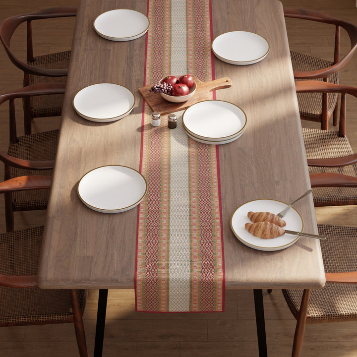 Madur Kathi Red Table Runner (Pack of 1)