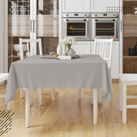 Cotton Light Grey Table Cloth (Pack of 1)