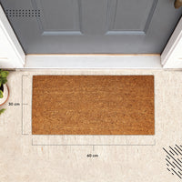 Coir Door Mats for Home Entrance Thick Anti-slip Welcome Doormat with PVC Back | Ideal for Indoor, Outdoor, Patio, Home and Office | Durable and Easy to Clean - Pack of 10