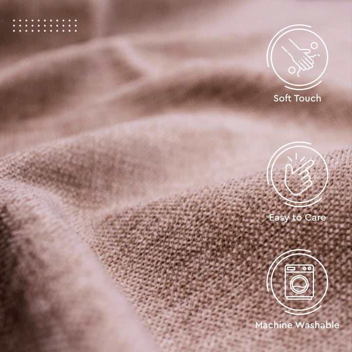 Chenille Textured Fabric Decorative Soft Rich Cloth with Plain Colours for Sofa, Furnishing, Upholstery, Curtains, Cushions and Craft - 39"x54"/100x137 cm