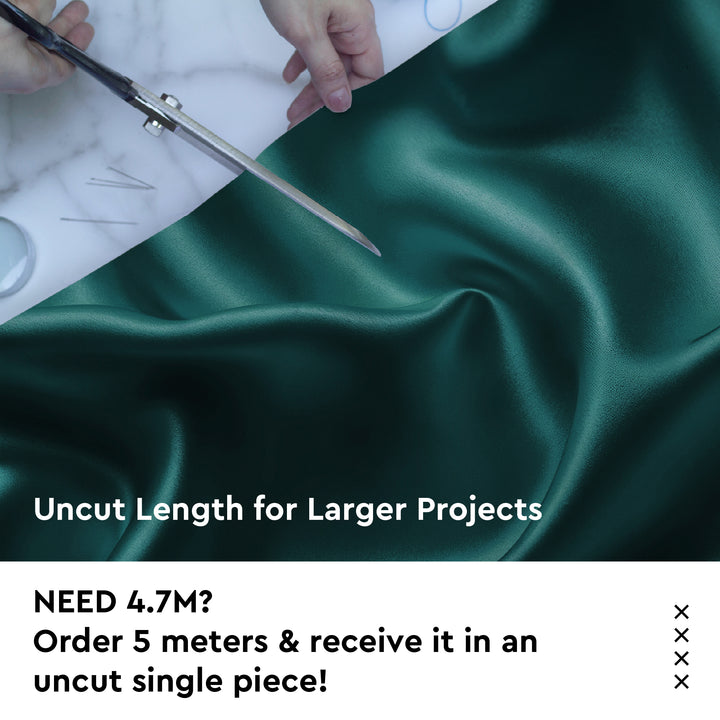 Satin Polyester Silk Teal Green Fabric