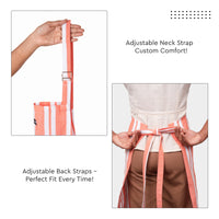 RC Yarn-Dyed Franca Orange Stripes Apron (Pack of 1)