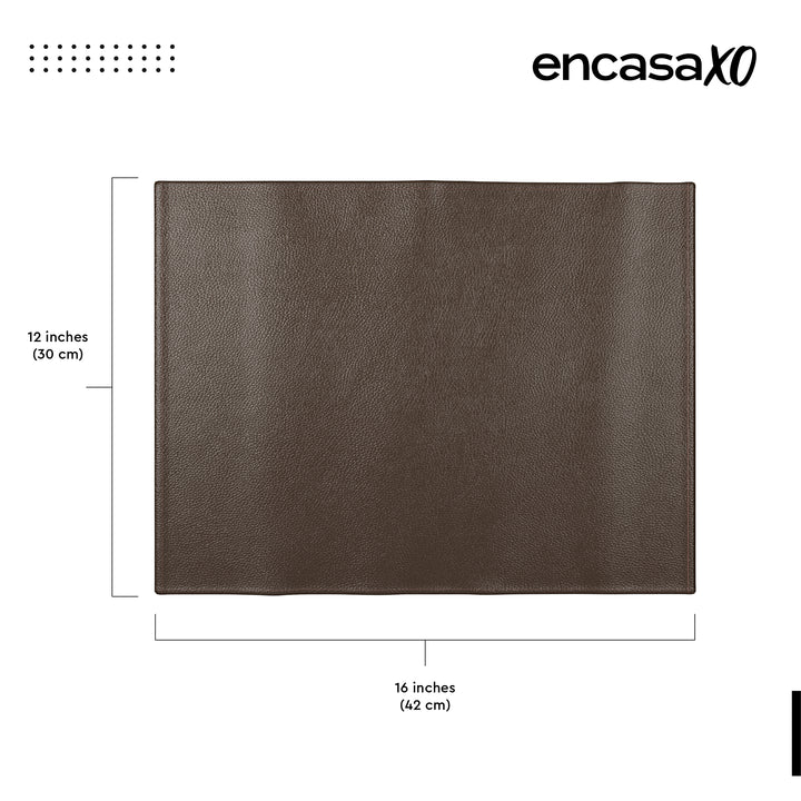 PU Leather Dark Brown Placemat