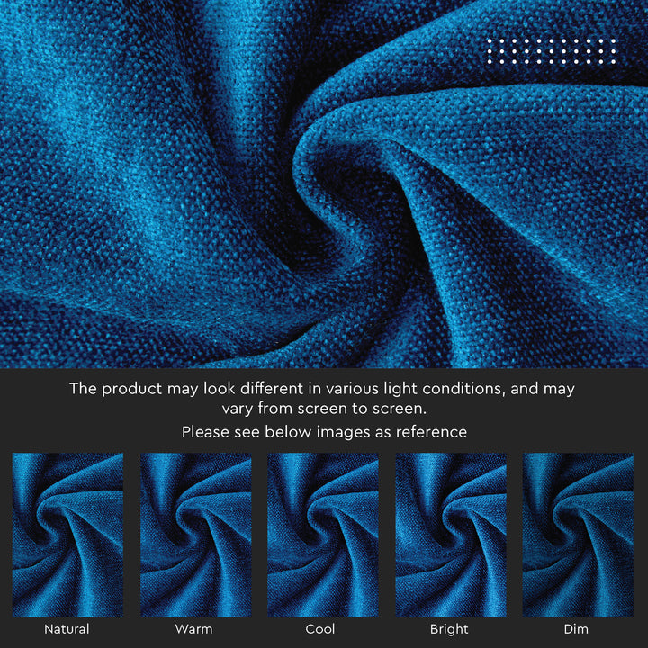 Chenille Solid Royal Blue Cushion Cover (Pack of 1)