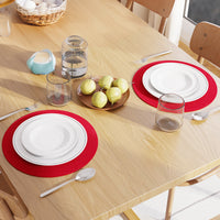 Cotton Red Placemat (Pack of 2)