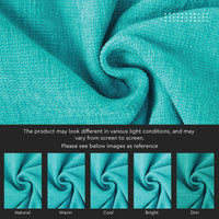 Chenille Solid Turq Cushion Cover (Pack of 1)