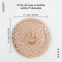 Jute Natural Bleach Coaster (Pack of 6)
