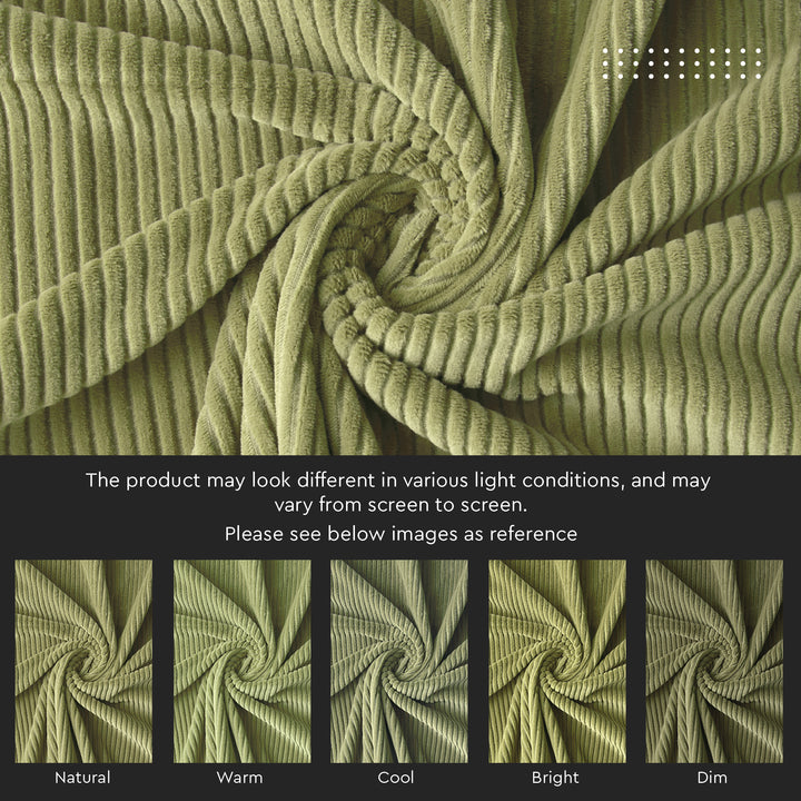 Corduroy Sage Cushion Cover (Pack of 2)
