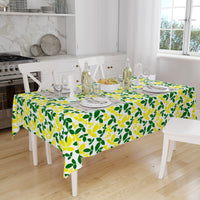 Polyester Leaves Table Cloth (Pack of 1)