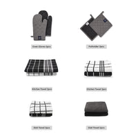 Cotton Grey Combo Kitchen Set (Pack of 12)