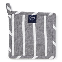 Cotton Roma Grey Stripes Pot Holders (Pack of 2)