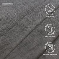 Chenille Textured Fabric Decorative Soft Rich Cloth with Plain Colours for Sofa, Furnishing, Upholstery, Curtains, Cushions and Craft - 39"x54"/100x137 cm