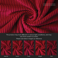 Corduroy Fabric by the Meter, 59" Wide Premium 238 GSM Polyester Upholstery & Sewing Material, Soft Ribbed Fabric for Sofa/Cushion Covers, Trousers, Curtains & DIY Crafts