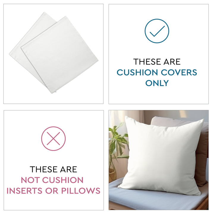 Jute Cherry Black Cushion Cover (Pack of 2)